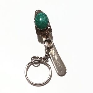 Vintage Gold Green King’s Key Finder Los Angeles Purse Clip